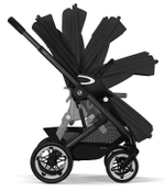 Коляска Cybex Talos S Lux BLK complete Aton S2 Lava Grey Base One 4 в 1 Moon Black с дождевиками