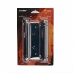 Петля пружинная двусторонняя (барная) FUARO DSH5 (125х86х1,5) INOX 201 CP хром /65293/ (1шт)