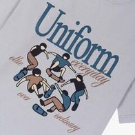 Футболка UNIFORM Heavy Skaters Club, серый