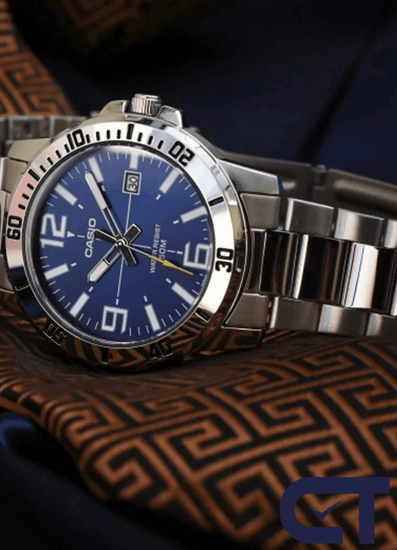 Casio MTP-VD01D-2B — мужские наручные часы