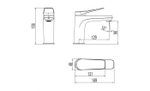 Смеситель для раковины Lemark Bronx - LM3706BL