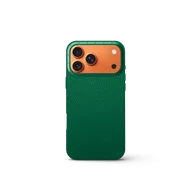Чехол для iPhone 17 - Зернистая кожа - зелёный