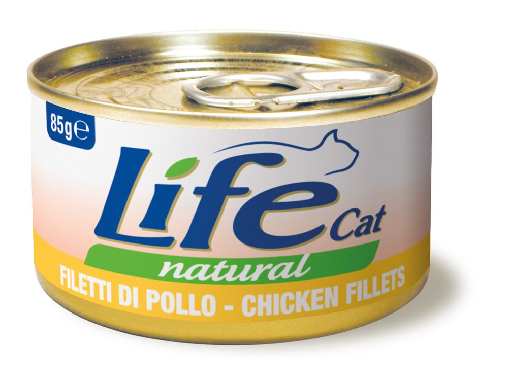 Консервы Lifecat chicken для кошек курица в бульоне 85 г Консервы Lifecat chicken для кошек курица в бульоне 85 г