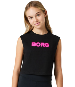 Девчачья майка Bj_rn Borg Cropped Tank - black beauty