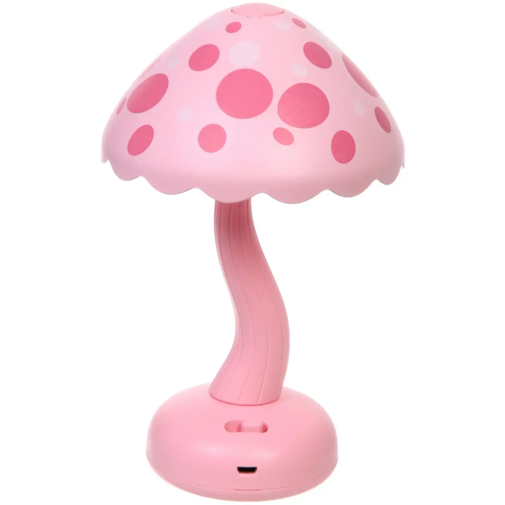 Настольная лампа «Sweet - Гриб» LED 13,2*19,5 см, USB 3w 3.7v, Розовый
