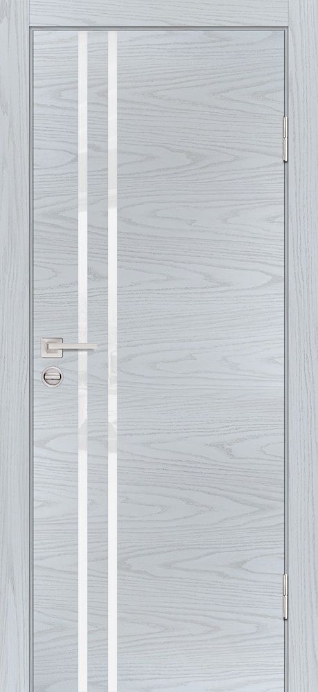 Дверь P-11 / Цвет Дуб скай серый / белоснежный лакобель / Двери PROFILO PORTE Дверь P-11 / Цвет Дуб скай серый / белоснежный лакобель / Двери PROFILO PORTE