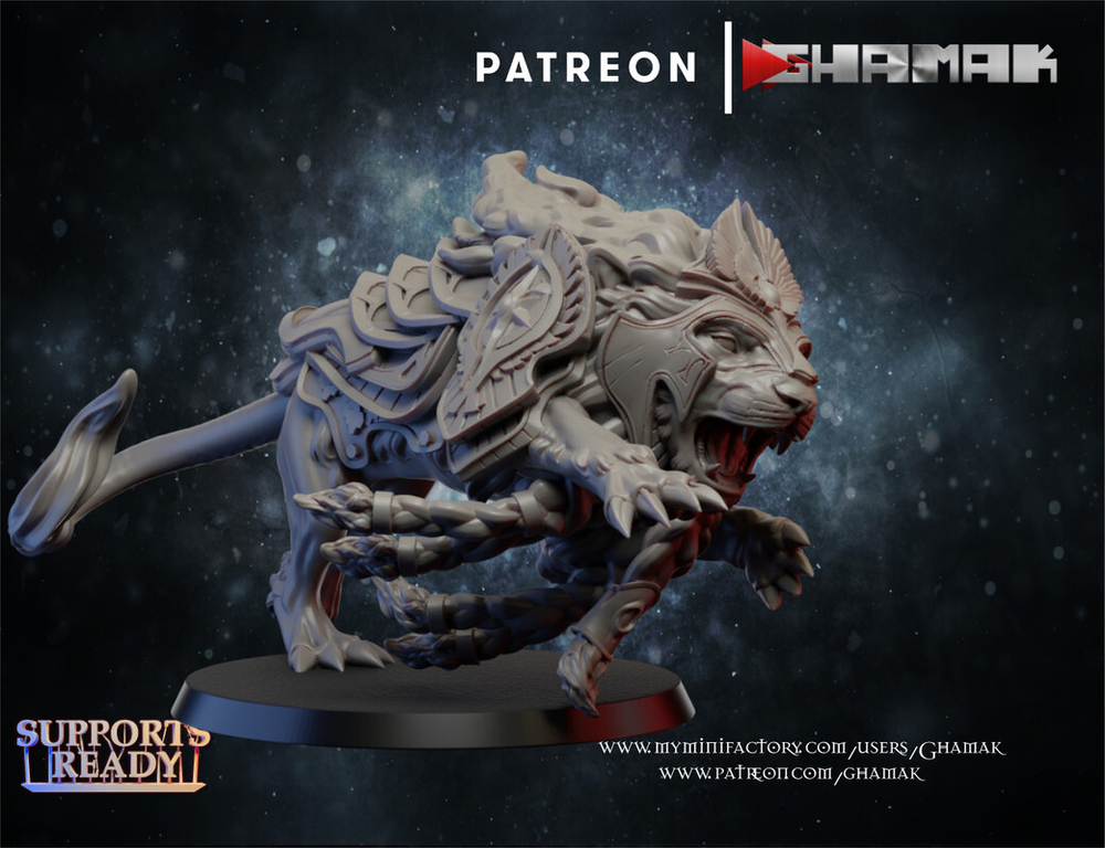 Grand Alliance Order Stormcast Eternal Боевой зверь №1 миниатюра для dnd, днд, pathfinder, фентези, Настольная игра, НРИ, Варгейм, РПГ