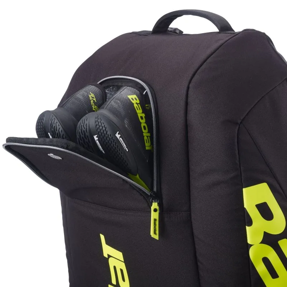 Сумка теннисная Babolat Pure Aero RHX12 10th Gen - metallic dark forest/yellow