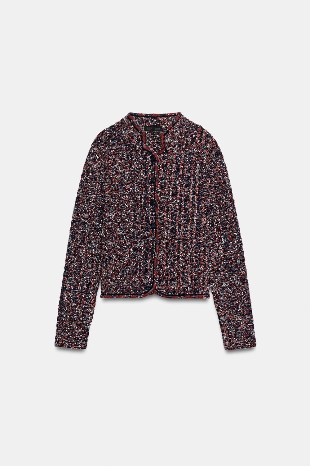 ZARA ФАКТУРНЫЙ КАРДИГАН, РАЗНОЦВЕТНЫЙ