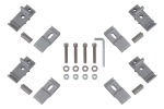 Крышка кузова для Mitsubishi L200 2015+, трёхсекционная 1515х1460 мм, алюминиевая, черная РИФ