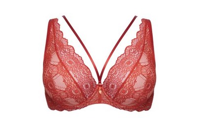 Бюстгальтер-бралетт Bohemian Vibe с мягкими чашечками +size (Размер: 90D) (Цвет: терракотовый)