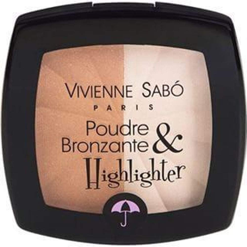 Vivienne Sabo Poudre Bronzante Highlighter Бронзирующая пудра с хайлайтером
