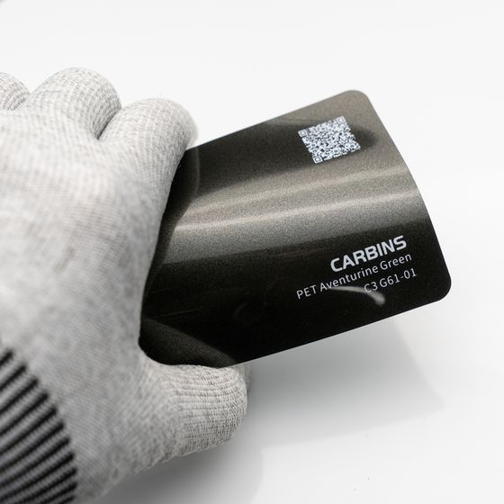 Веер образцов виниловой цветной пленки Carbins