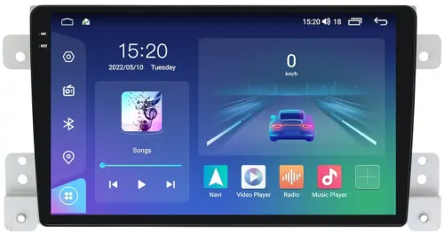 Магнитола для Suzuki Grand Vitara 2005-2016 - Parafar PF053U2K на Android 13, Быстрая, QLED+2K, CarPlay, 4G SIM-слот