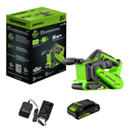 Ленточная шлифовальная машина акк. Greenworks G24BS, 24V, б/щет, 75х457мм, 259 м/мин,1х2Ач,ЗУ,кор (3100607CUA)
