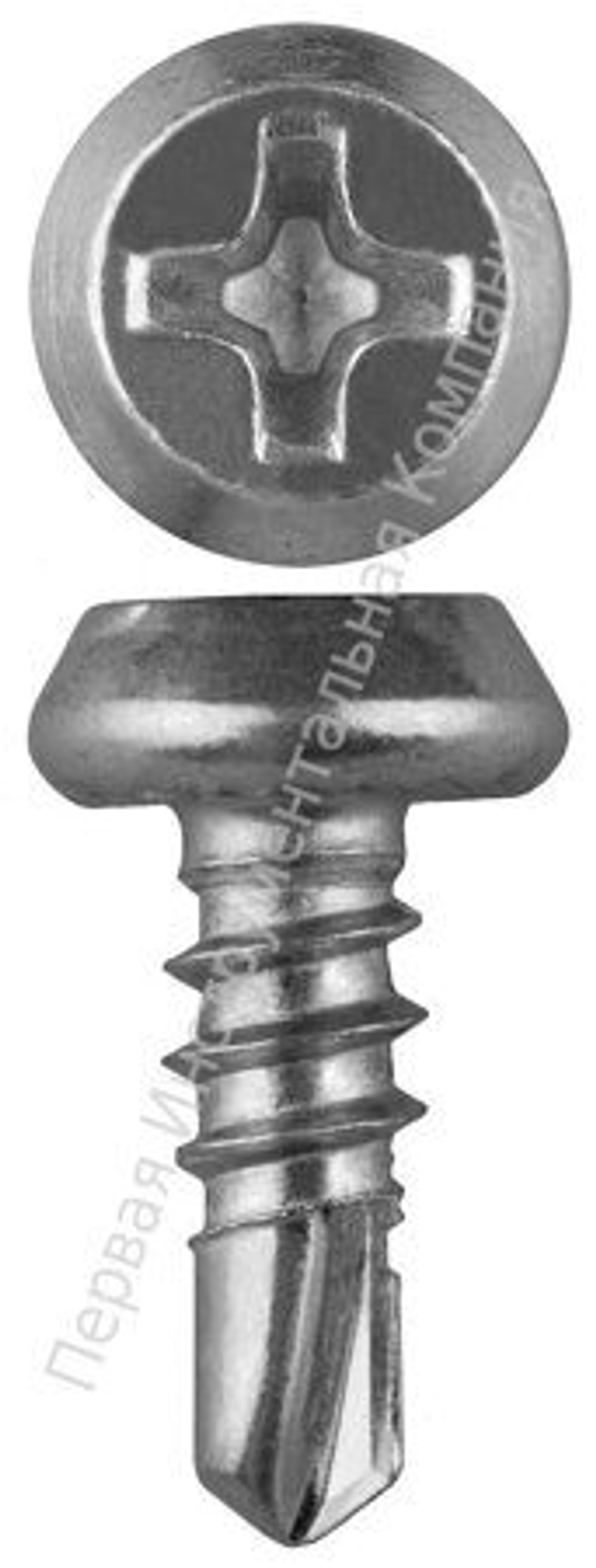 ZITAR-8E4F748546 Саморезы по металлу (клопы), наконечник - сверло, оцинкованные (мелкая фасовка), размер 3.9, длина 11, КНР