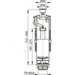 Alcaplast A2000 Сливной механизм