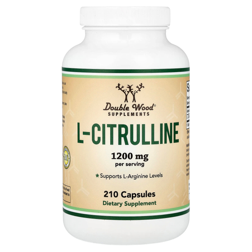 Double Wood Supplements, L-цитруллин, 210 капсул (600 мг в 1 капсуле)