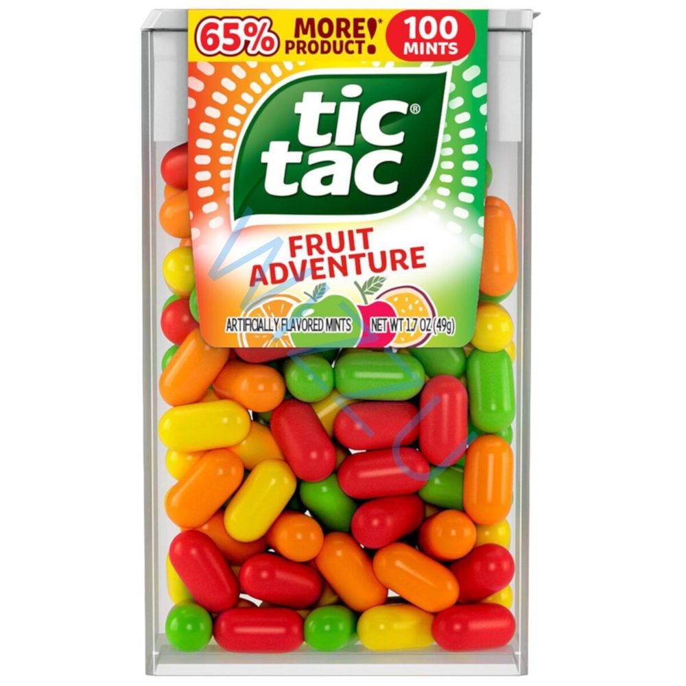 Освежающие конфеты Tic Tac 51гр Fruit Adventure (Тик Так Фруктовые)