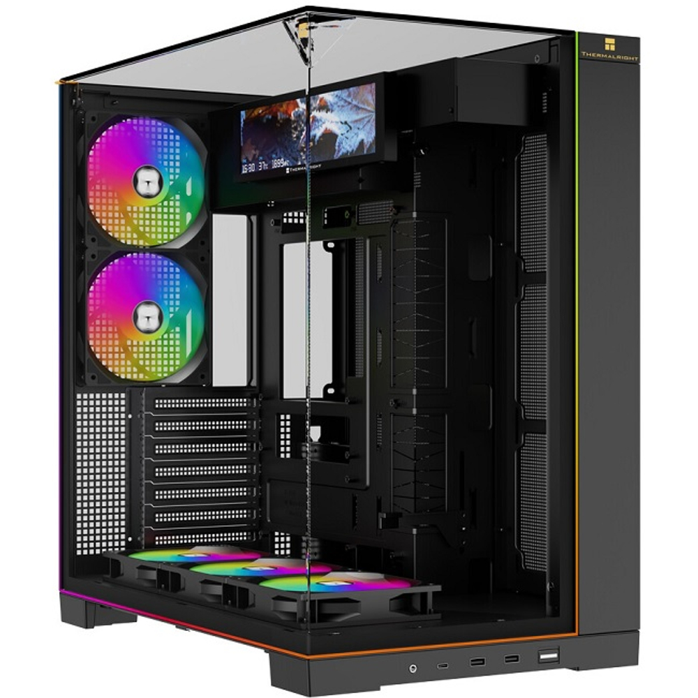 Корпус Midi-Tower Thermalright TR-A70 Vision FAN5-C TG ARGB, черный (TRA70VF5CB)