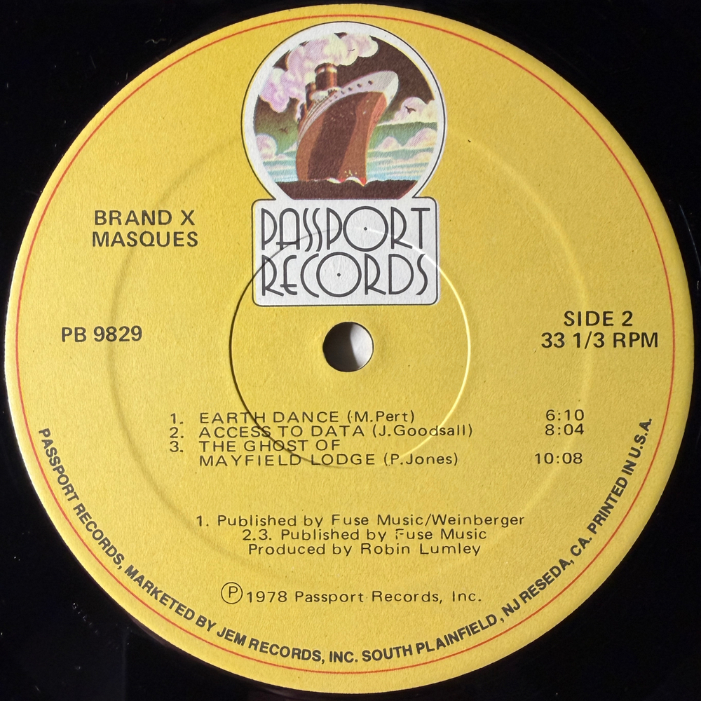 Brand X – Masques (США 1978г.)