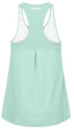 Женский топ теннисный Head Agility Tech Tank Top - поясtell green/print vision