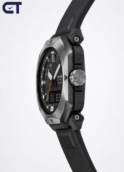 CASIO PRW-6900Y-1DR PRO TREK мужские наручные часы — PRO TREK с металлическим восьмиугольным безелем, Triple Sensor и радиосинхронизацией