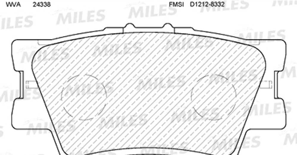 MILES - E110060-MLS - Brake Pad Set, disc brake