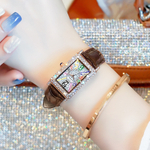 KANGOL Quartz Movement Genuine Leather Strap Watch Women"s Watch White Dial KANGOL 655 Green