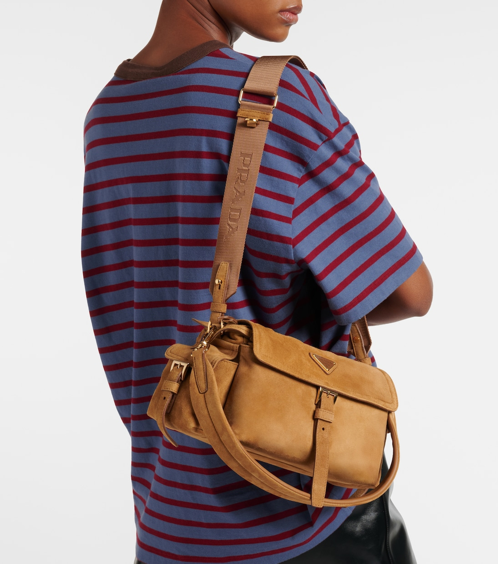 Сумка Prada Explore Medium Suede Shoulder "Cinnamon"