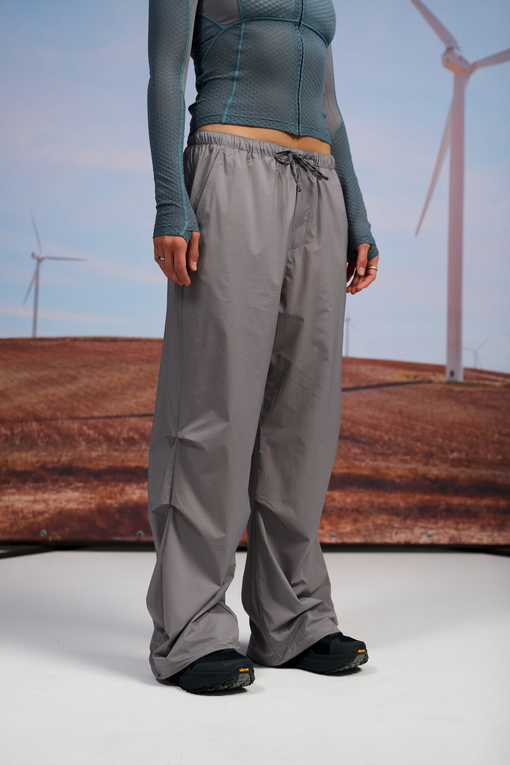 Брюки Nothomme Blue Casual Pants Ultra-Thin/Lightweight "Extreme Gray" Women's