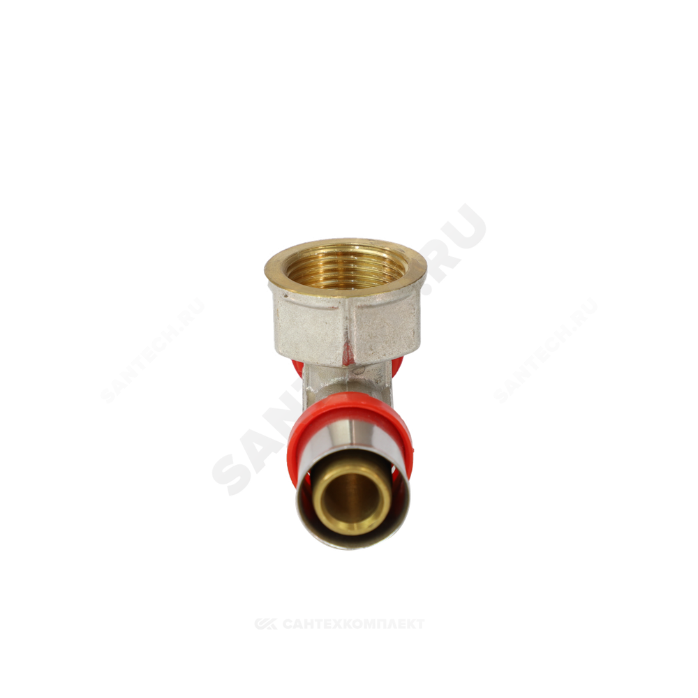 Тройник МП латунь никель пресс Дн 26х3/4"х26 ВР ГОСТ 32415-2013 8011 Aquasfera 8011-05
