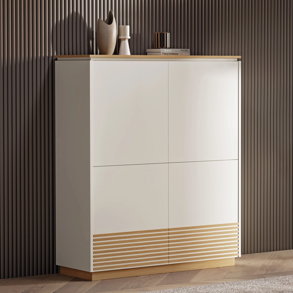 Барный шкаф NOA 2045 Neutro/Lacado Branco IDC Mobiliario