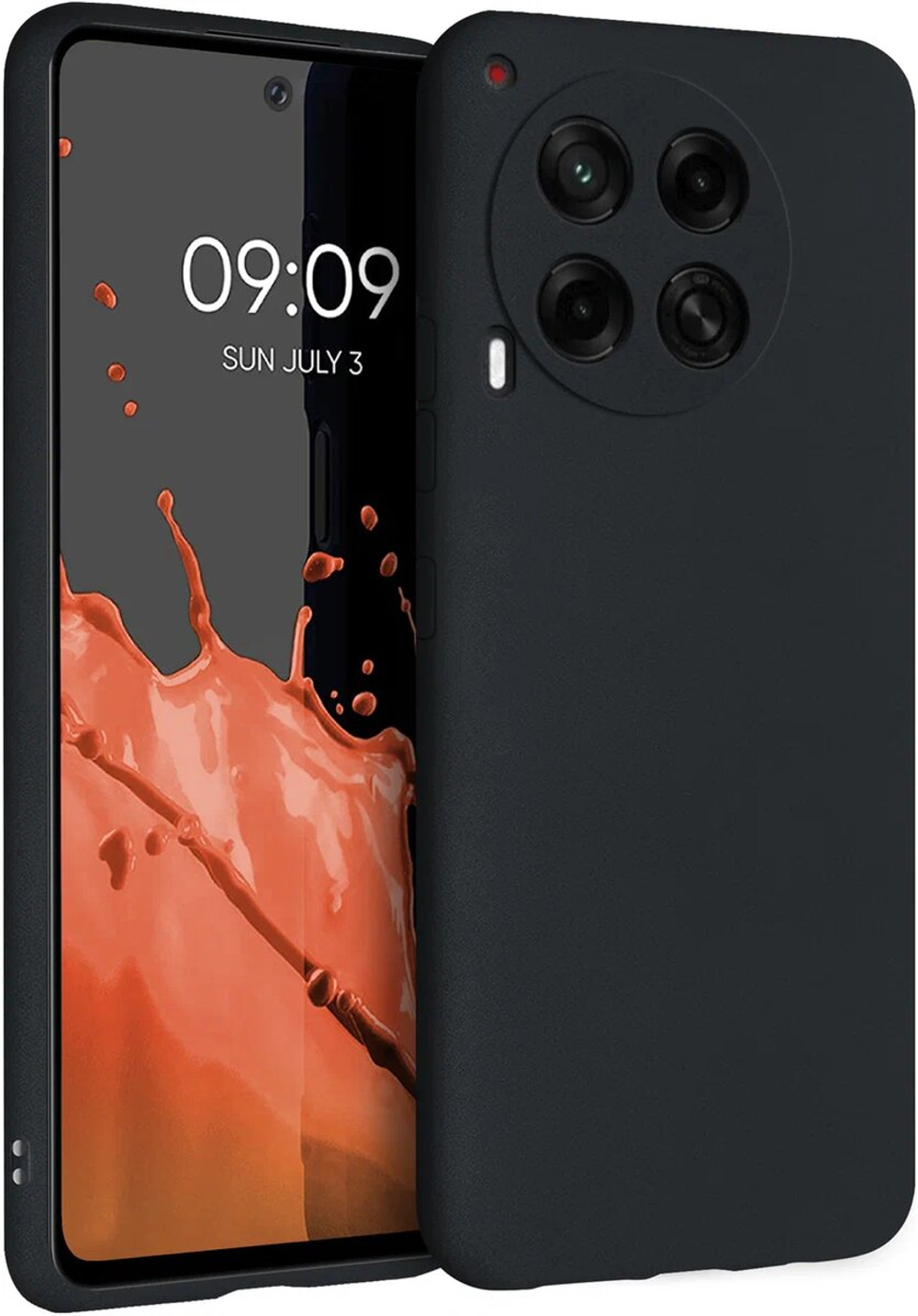 Мягкий Soft Touch чехол из силикона для TECNO CAMON 30 4G (не 5G / PRO!) с бархатной подкладкой