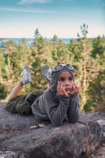 Худи Nothomme Blue Monte Lightweight Hooded children's Fleece Longsleeve "Rock Gray" Kid’s