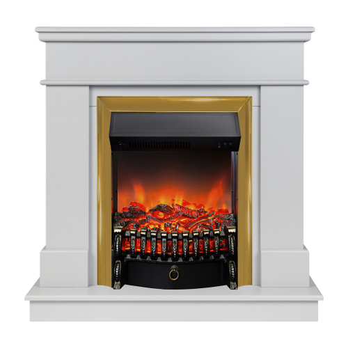 Каминокомплект Real Flame Selena GR с очагом Fobos Lux Brass