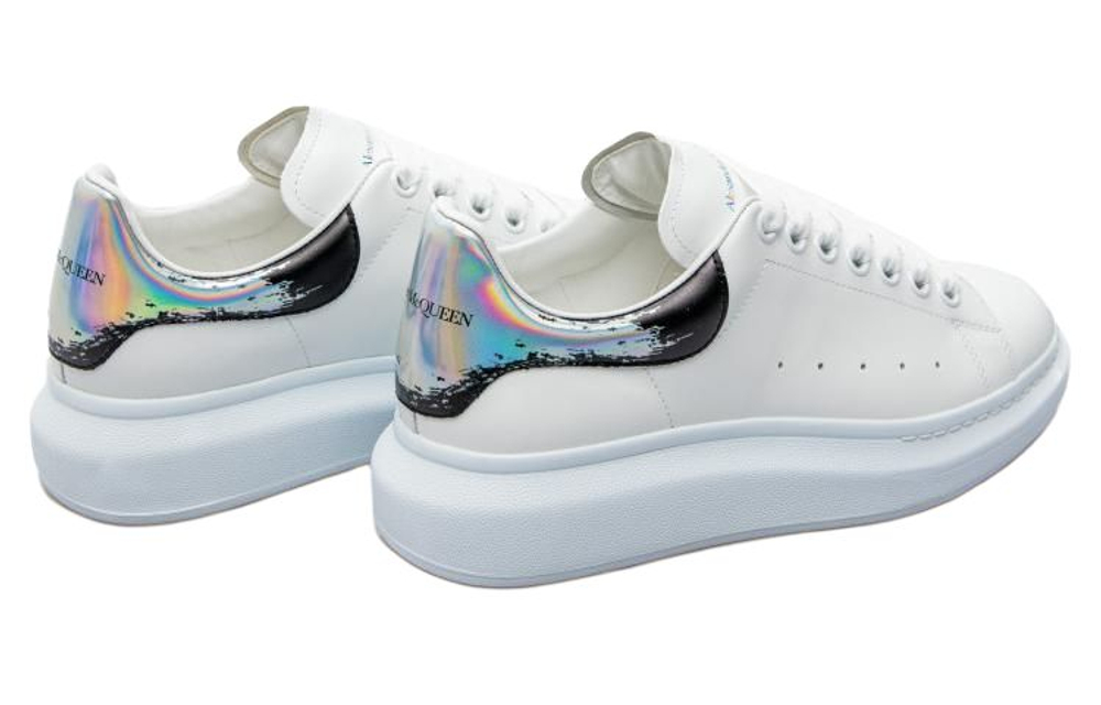 Alexander McQueen Oversized Sneakers "White Black Silver"