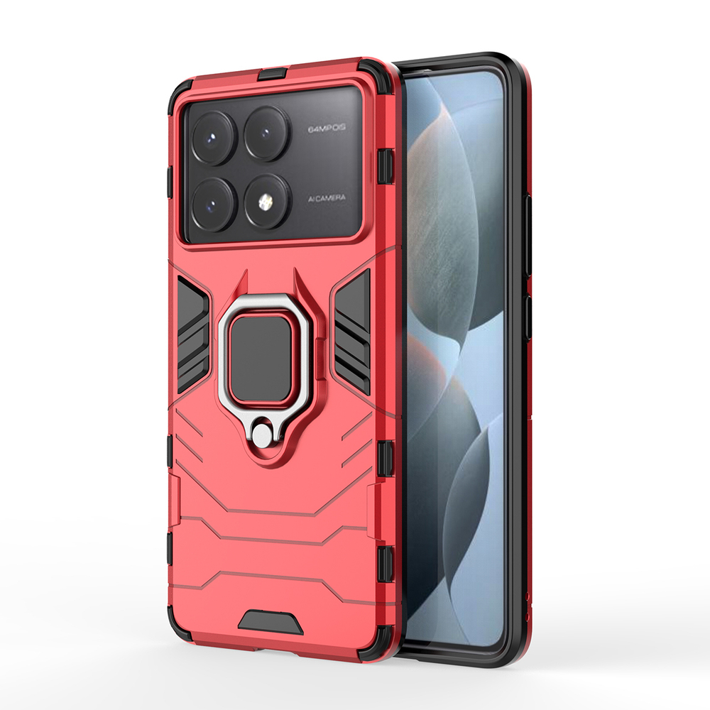 Противоударный чехол с кольцом Panther Case для Poco X6 Pro