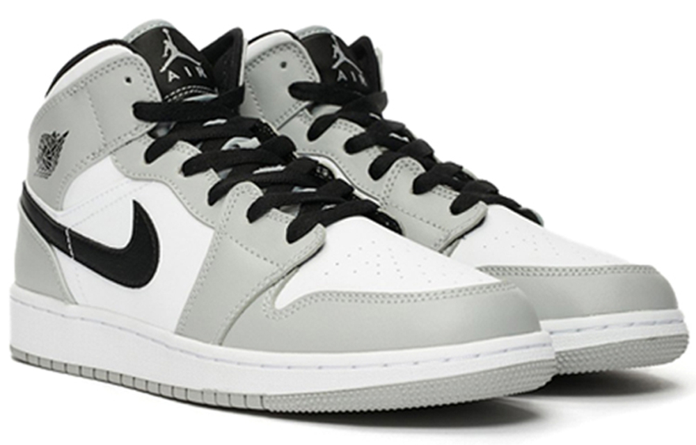 Jordan 1 Mid Light Smoke Grey GS