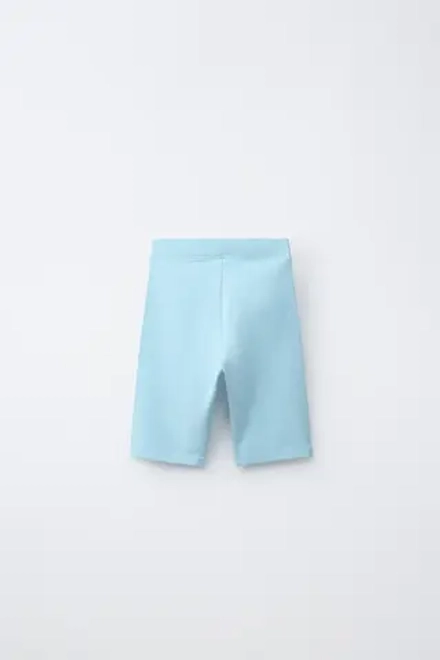 ZARA ОДНОТОННЫЕ ВЕЛОСИПЕДКИ, НЕБЕСНО-ГОЛУБОЙ