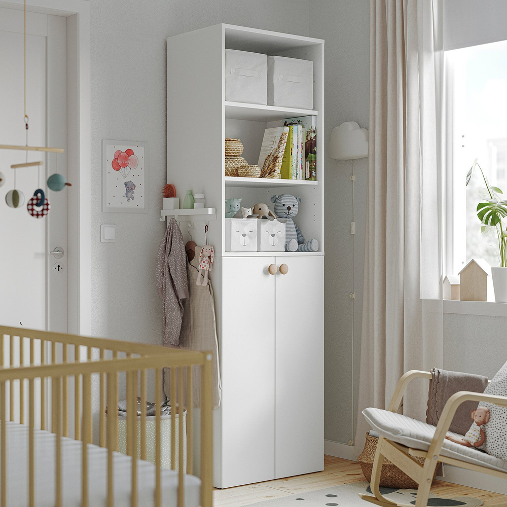 IKEA ALTARLIDEN  (ИКЕА АЛТАРЛИДЕН)  -  Вешалка - с контейнером/белая