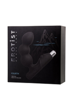 Стимулятор простаты Erotist Fourth, силикон, черный, 12,4 см