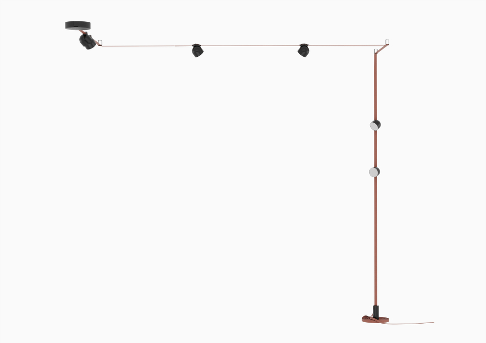Светильник для Sling System,  INVERS,  12Вт,  D100xH107 мм,  черный