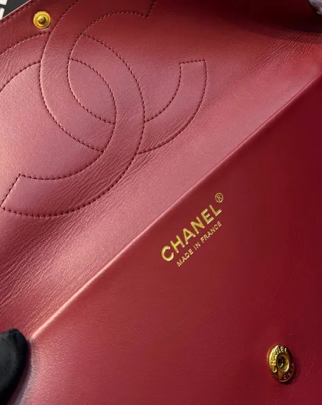 Сумка Chanel Maxi Flap bag Бордовый