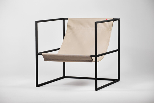 Уличное кресло TESS Outdoor Chair black / olive beige textile (Up!Flame)