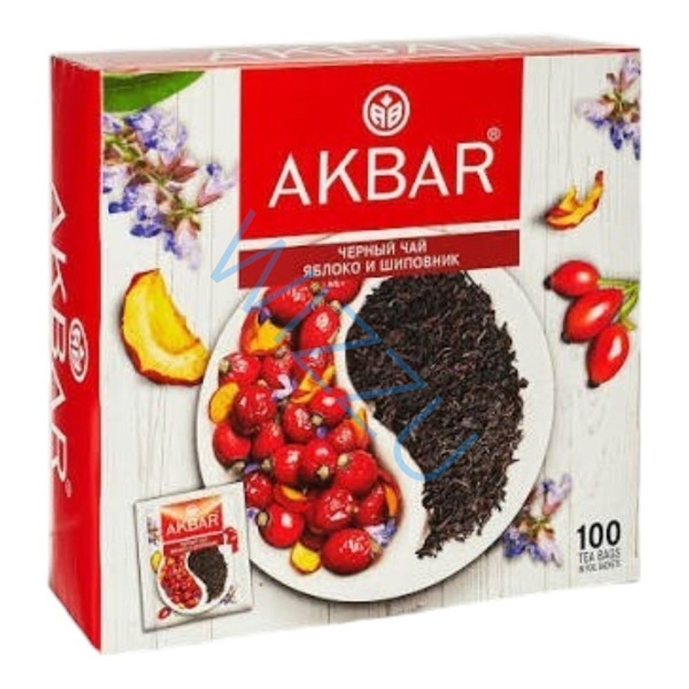 Чай   "АКБАР" " Чабрец и облепиха" черн аромат.  натур.  25пак/ /15 шт