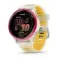 Умные часы Garmin Forerunner 570 - 42 мм Малиновый алюминий с полупрозрачным ремешком цвета слоновая кость/манго