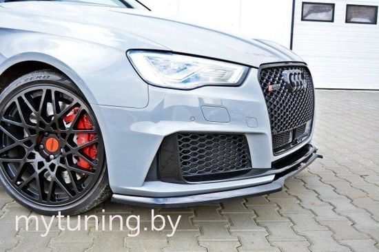 Сплиттер бампера переднего для AUDI RS3 8VA Sportback (15-...)