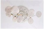 Ceiling design lamp  Branching Discs by Lindsey Adelman (9 lampshades,  Black)