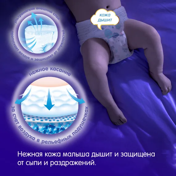 Трусики MANU ночные XL (12-17 кг) 17 шт.